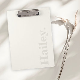 モノグラクラシックムエレガントミニマルアイボリー白名 クリップボード