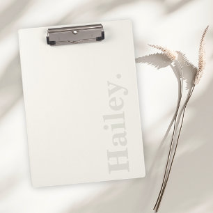 モノグラクラシックムエレガントミニマルアイボリー白名 クリップボード