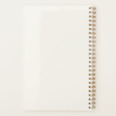 モノグラクラシックムエレガントミニマルアイボリー白名 プランナー手帳 (裏面)