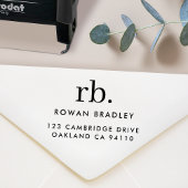 モノグラクラシックムエレガントミニマル差出人住所 セルフインキングスタンプ