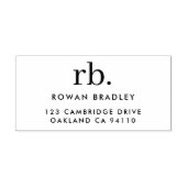 モノグラクラシックムエレガントミニマル差出人住所 セルフインキングスタンプ (デザイン)