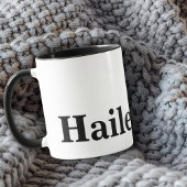 モノグラクラシックムエレガントミニマル白黒名 マグカップ