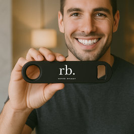 モノグラクラシックムエレガントミニマル白黒 スピード栓抜き