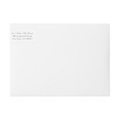 モノグラクラシックムエレガント金ゴールド結婚植物薬 ラップアラウンドラベル (正面)