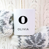 モノグラクラシックムエレガント2イニシャル白黒 コーヒーマグカップ