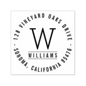 モノグラクラシックム差出人住所 セルフインキングスタンプ (デザイン)