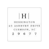 モノグラクラシックム差出人住所 ラバースタンプ (インプリント)