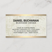 モノグラクラシックム | グランジ金ゴールドメタル 名刺 (裏面)