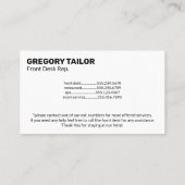 モノグラクラシックム |ゴールドフォイルきらめく 名刺 (裏面)