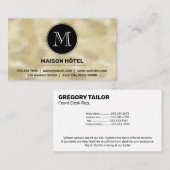 モノグラクラシックム |ゴールドフォイルきらめく 名刺 (正面/裏面)