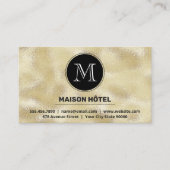 モノグラクラシックム |ゴールドフォイルきらめく 名刺 (正面)