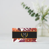 モノグラクラシックム |金ゴールド |花柄 名刺 (スタンド正面)