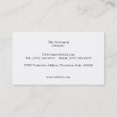 モノグラクールムクラシックヴィンテージブラック起業家 名刺 (裏面)