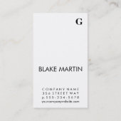 モノグラコンテンポラリーム/白黒 名刺 (裏面)