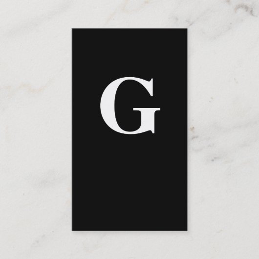 モノグラコンテンポラリーム/白黒 名刺 (正面)