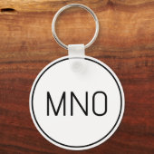 モノグラシンプルムイニシャル キーホルダー (正面)