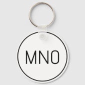 モノグラシンプルムイニシャル キーホルダー (裏面)