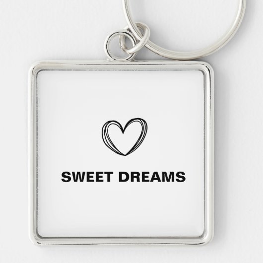 モノグラシンプルムミニマルの顧客名 キーホルダー (正面)