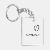 モノグラシンプルムミニマルの顧客名 キーホルダー (正面左)