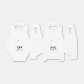 モノグラシンプルムミニマル追加文字旅行飛行機写真 フェイバーボックス (折り畳みなし)