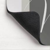 モノグラシンプルムモダンイニシャル付き マウスパッド (コーナー)