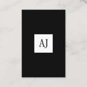 モノグラシンプルムモダンエレガントの名刺 名刺 (正面)