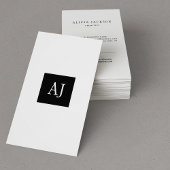 モノグラシンプルムモダンエレガントの名刺 名刺