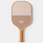 モノグラシンプルムモダンミニマル ピックルボールラケット (裏面)