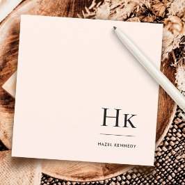 モノグラシンプルムモダンモノグラムの社会ノテカード ノートカード