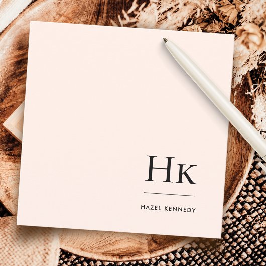 モノグラシンプルムモダンモノグラムの社会ノテカード ノートカード