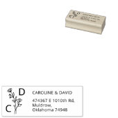 モノグラシンプルム差出人住所 ラバースタンプ (押印)