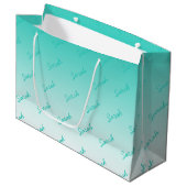モノグラシンプルム |アクアグラデーションラージ ラージペーパーバッグ (正面アングル)