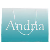 モノグラシンプルム |アクアグラデーション ラージペーパーバッグ (裏面)