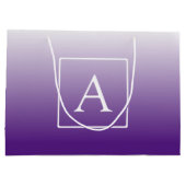 モノグラシンプルム |パープルグラデーション ラージペーパーバッグ (裏面)