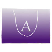 モノグラシンプルム |パープルグラデーション ラージペーパーバッグ (裏面)