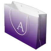 モノグラシンプルム |パープルグラデーション ラージペーパーバッグ (裏面アングル)