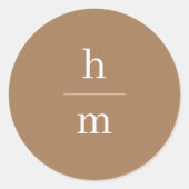 モノグラシンプルム ラウンドシール (正面)