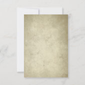 モノグラシンプルム | ヴィンテージ紙RSVP 出欠カード (裏面)