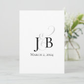 モノグラシンプルム 招待状 (スタンド正面)