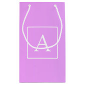 モノグラシンプルム |淡いピンク/紫グラデーション スモールペーパーバッグ (裏面)