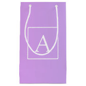 モノグラシンプルム |淡いピンク/紫グラデーション スモールペーパーバッグ (正面)