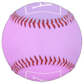 モノグラシンプルム |淡いピンク/紫グラデーション ソフトボール (裏面)