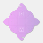 モノグラシンプルム |淡いピンク/紫グラデーション フェイバーボックス (折り畳みなし)