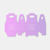 モノグラシンプルム |淡いピンク/紫グラデーション フェイバーボックス (折り畳みなし)