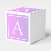 モノグラシンプルム |淡いピンク/紫グラデーション フェイバーボックス (正面サイド)