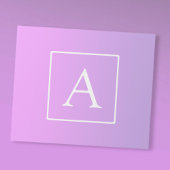 モノグラシンプルム |淡いピンク/紫グラデーション ラッピングペーパー