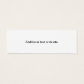 モノグラスタイリッシュムおよびビジネス名(または他の文字) (裏面)