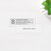 モノグラスタイリッシュムおよびビジネス名(または他の文字) (デスク)