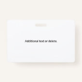 モノグラスタイリッシュムおよびビジネス名(または他の文字) バッジ (裏面)