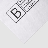 モノグラスタイリッシュムおよびビジネス名(または他の文字) 薄葉紙 (詳細)